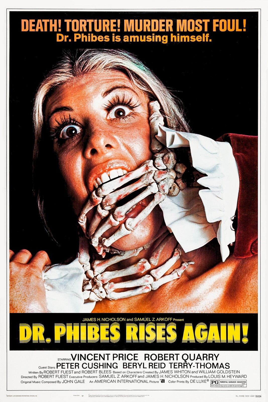 Dr Phibes Rises Again movie poster – Vincent Price – 11″ x 17″ inches