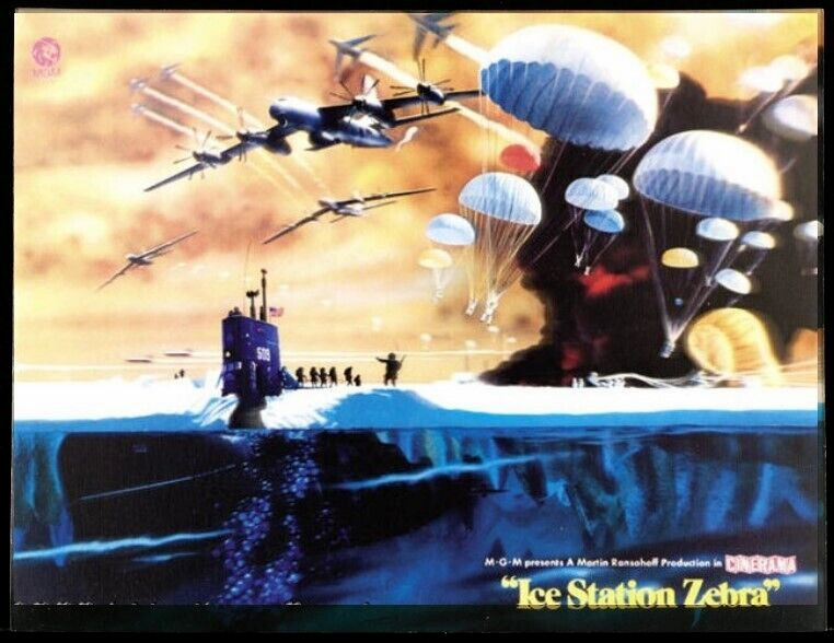 1968 Ice Station Zebra Original Movie Standee 10×14 Lenticular Cult War Sci-Fi