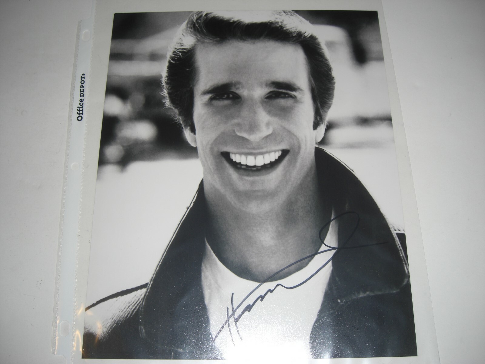 HENRY WINKLER HAPPY DAYS THE FONZ,COOL #4 W/COA SIGNED 8X10 PHOTO