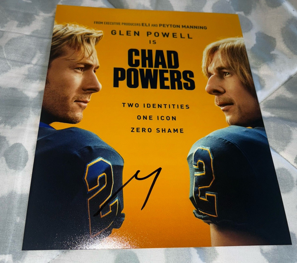 Glen Powell Signed 8×10 Photo Chad Powers