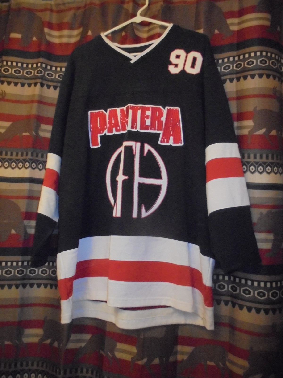 PANTERA HOCKEY JERSEY~COWBOYS FROM HELL~SIZE L~DIMEBAG~VERY RARE~HARD TO FIND!!!