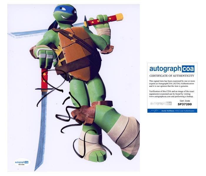 Jason Biggs “Teenage Mutant Ninja Turtles” SIGNED ‘Leonardo’ 8×10 Photo ACOA