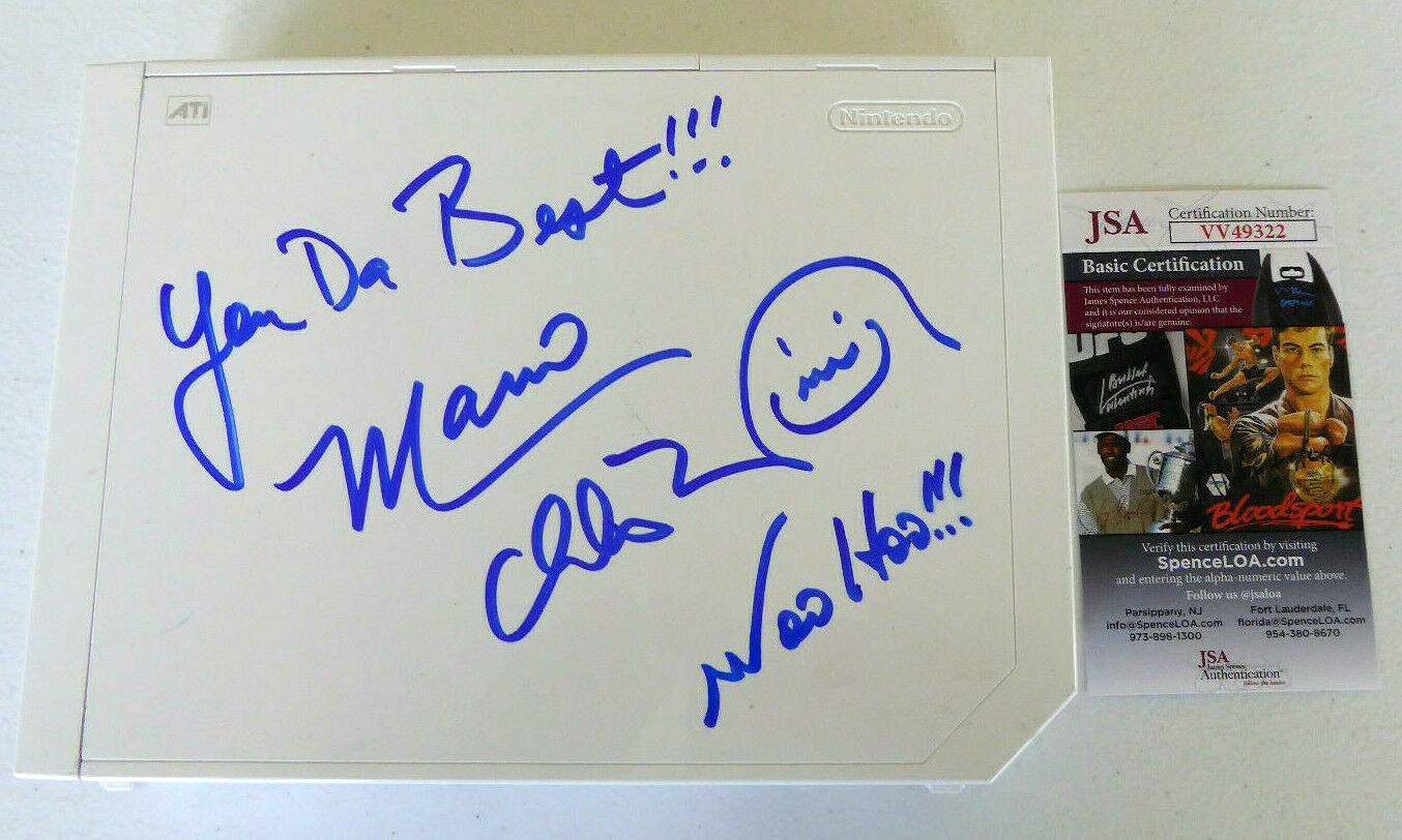 Charles Martinet Signed Nintendo Wii System Autographed, Mario, Luigi JSA COA