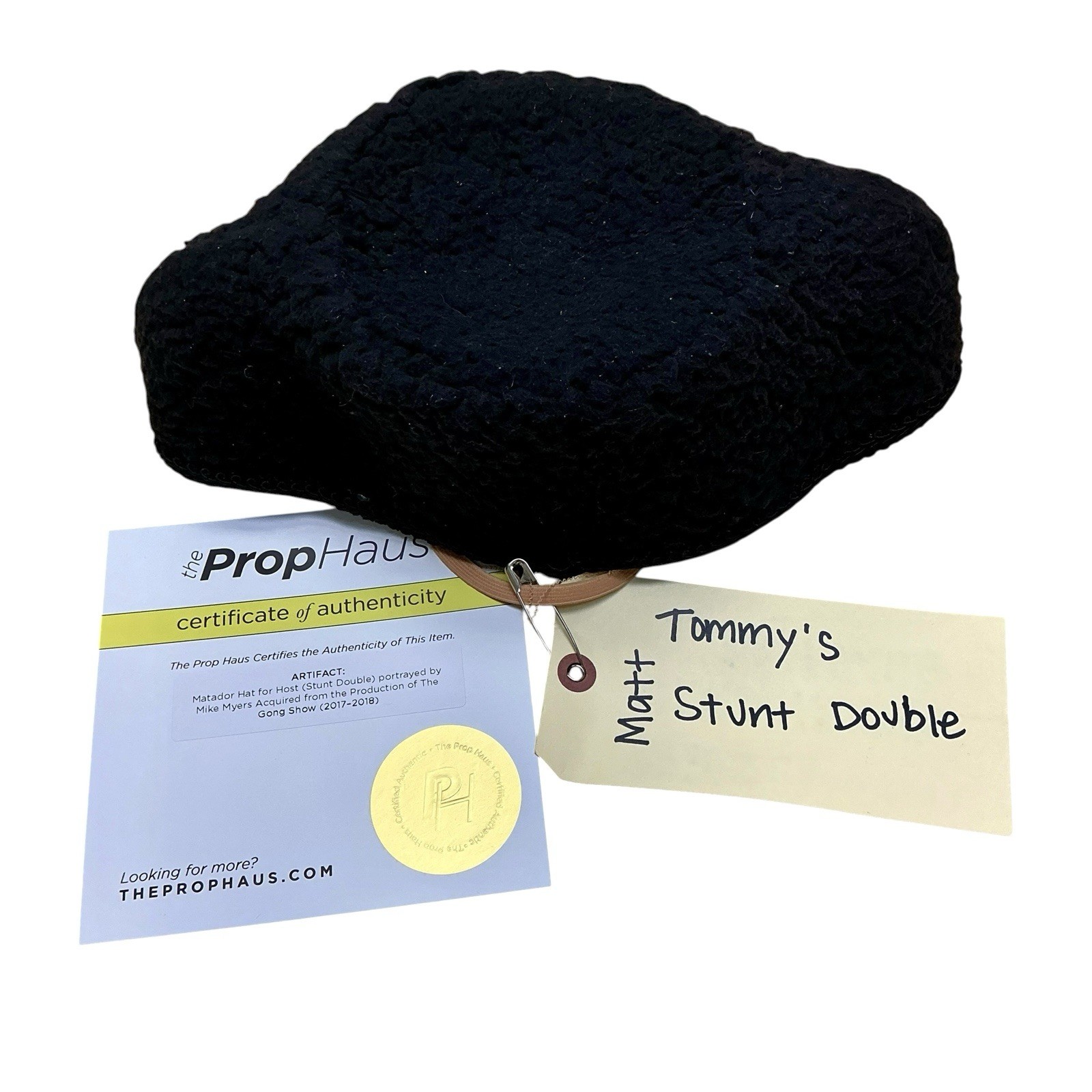 The Gong Show(2017-18) Matador Hat Screen Worn Host Stunt Double Mike Myers +COA