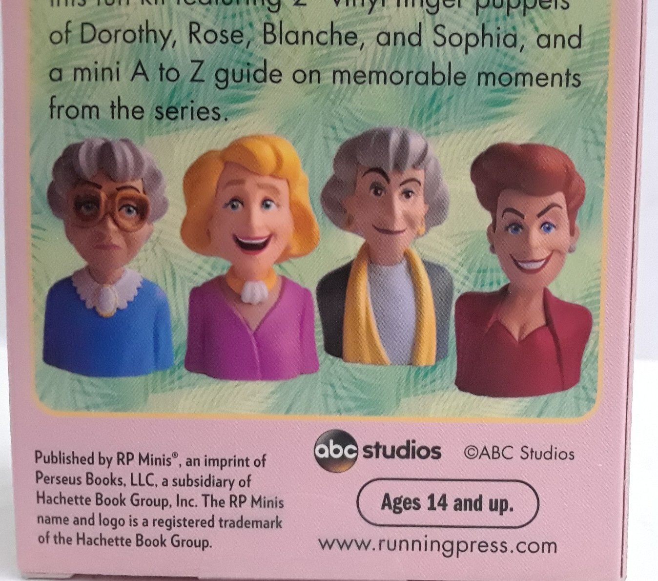 The Golden Girls Finger Puppets With Mini Book New Never Opened