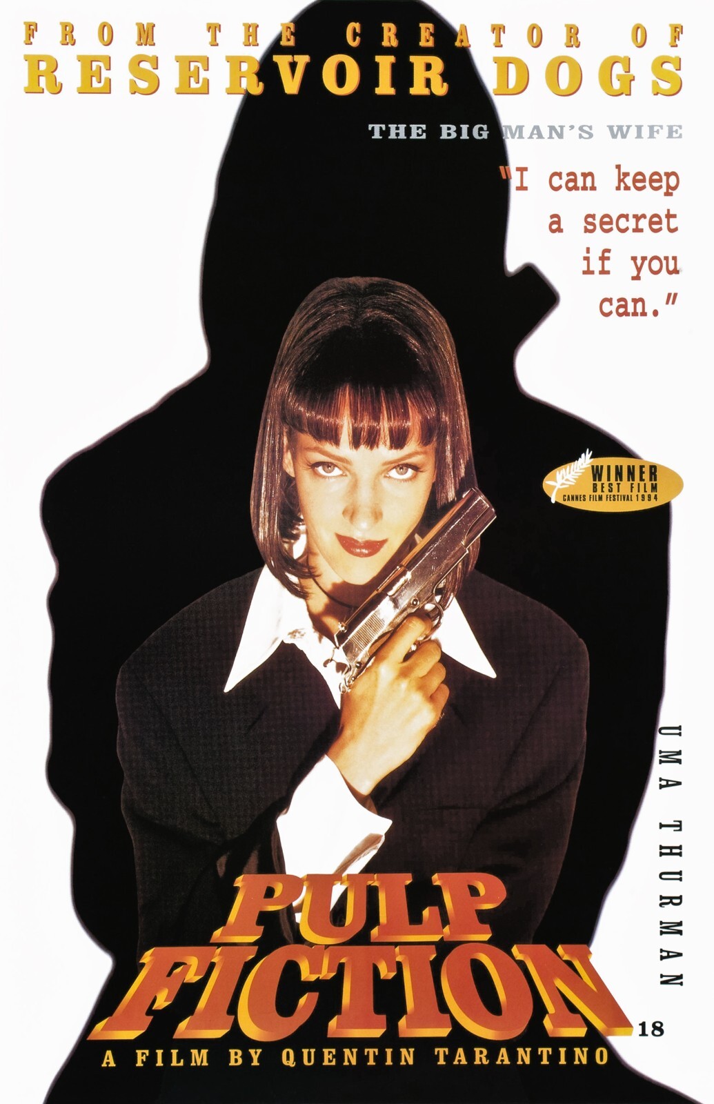 Pulp Fiction movie poster – Uma Thurman – 11 x 17 inches