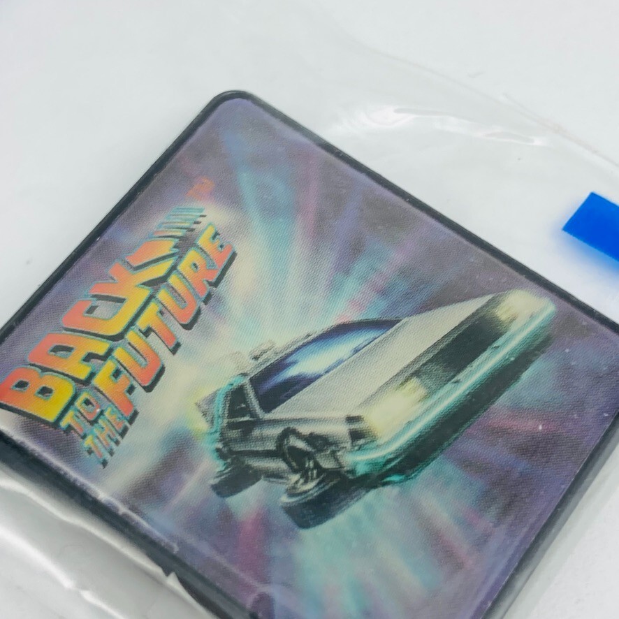 BACK TO THE FUTURE DELOREAN Button Badge UNIVERSAL STUDIOS JAPAN 2001 DMC 12