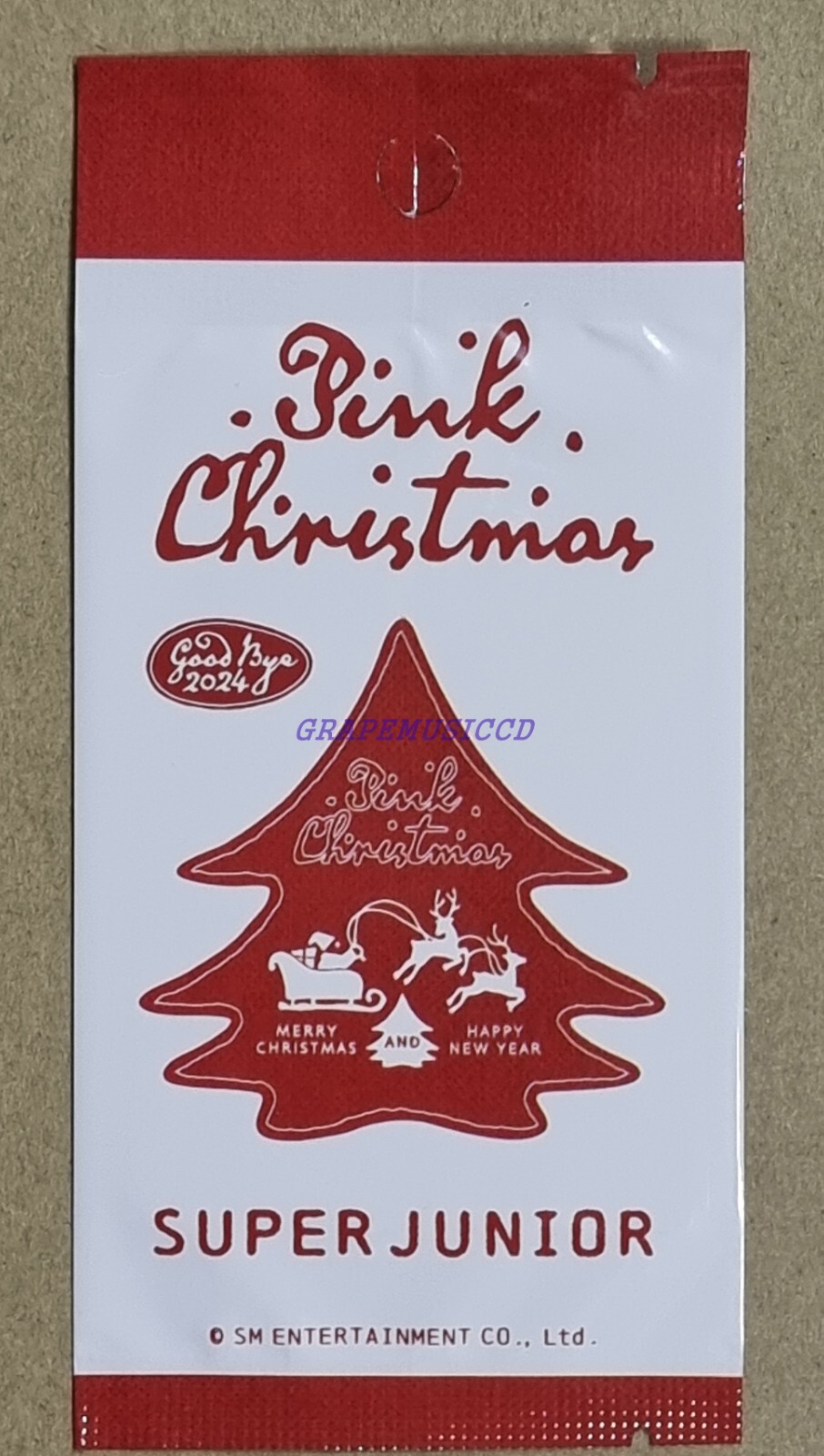 SUPER JUNIOR 2024 PINK CHRISTMAS OFFICIAL GOODS PHOTO CARD RANDOM PACK NEW