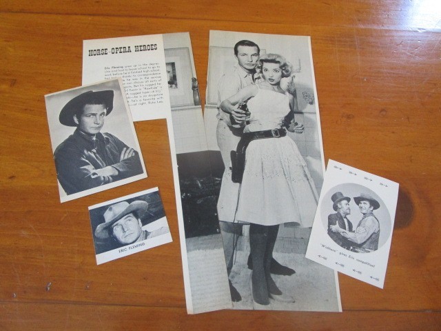 4 1960’S ERA ERIC FLEMING ADS ARTICLES CLIPPINGS RAWHIDE STAR