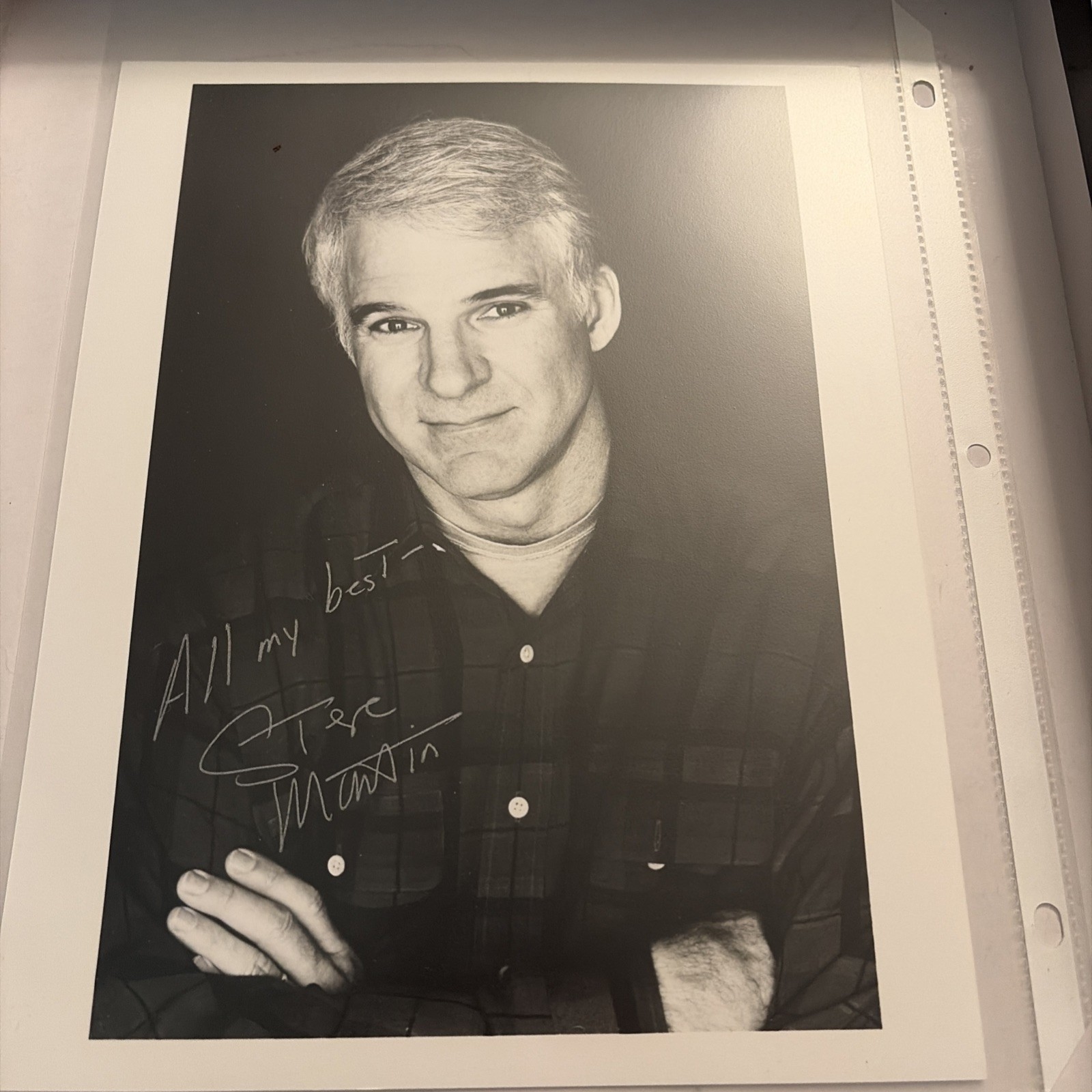 Steve Martin Signed Photo Silver Ink 8×10 Box1-9