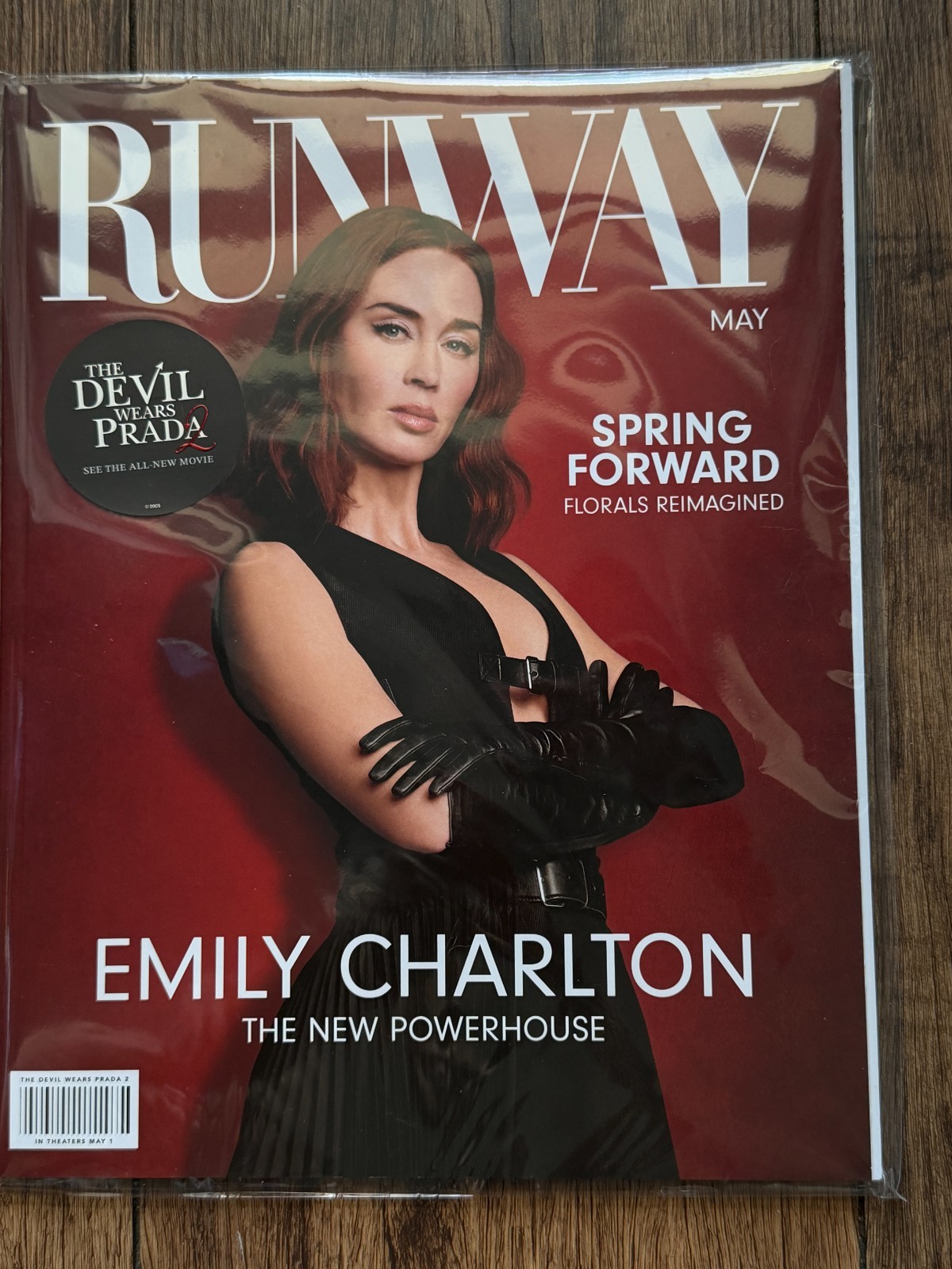 Emily Blunt Charlton RUNWAY Devil Wears Prada 2 Movie Promo Magazine Sunglasses
