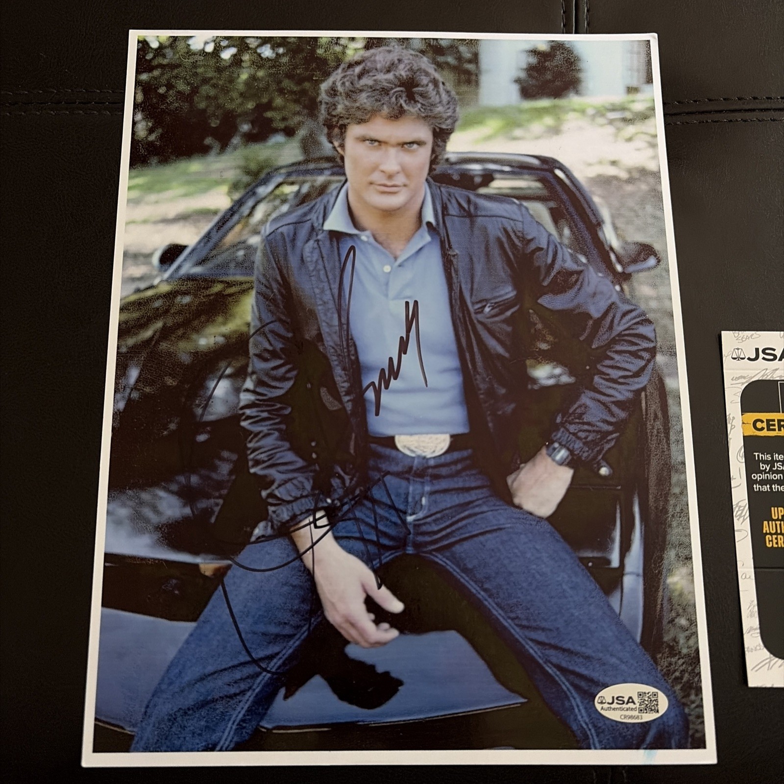 David Hasselhoff Signed/Autograph 8×10 Photo with JSA COA- Baywatch/Singer