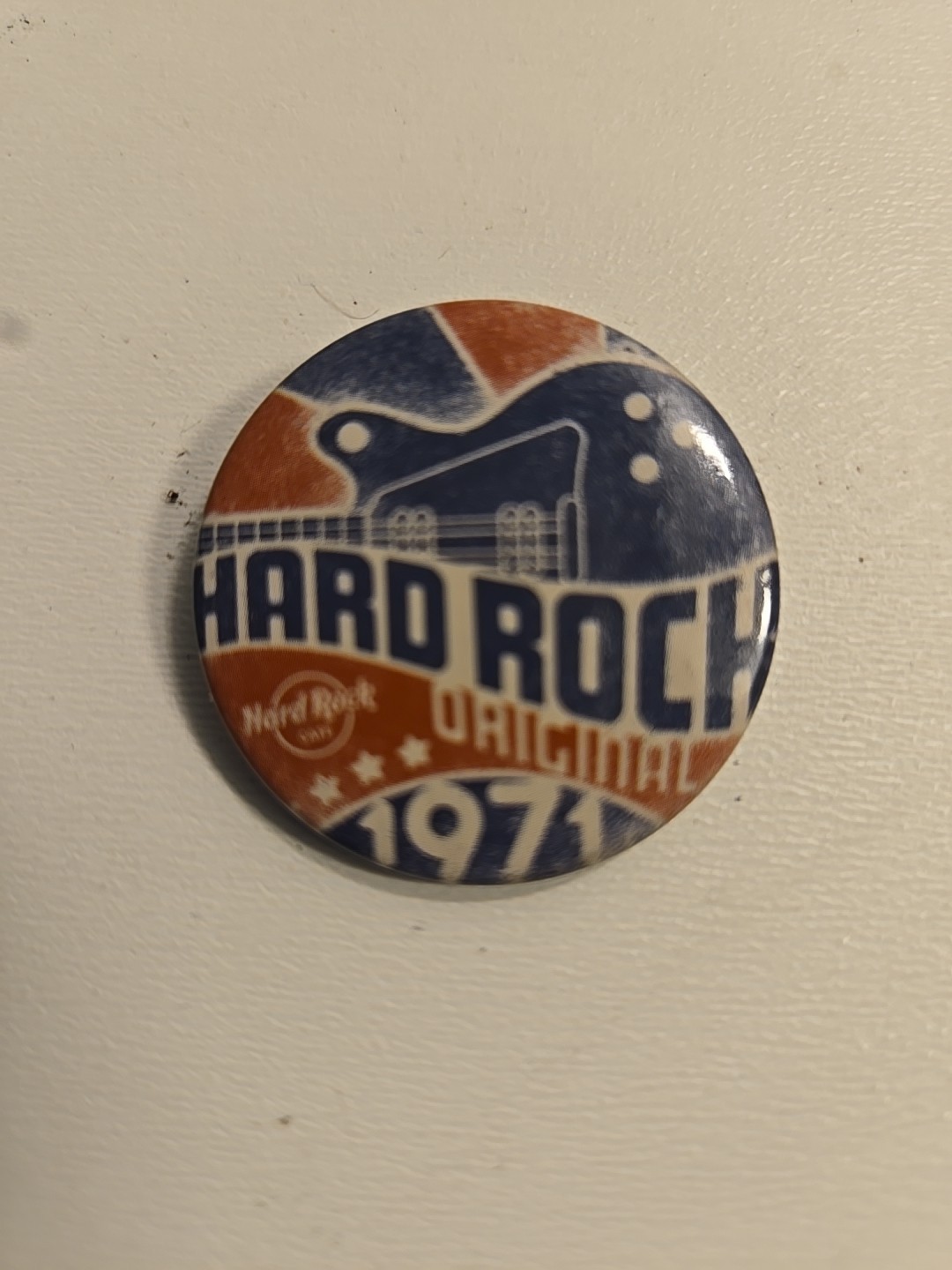 Vintage 1971 Hard Rock Cafe Pinback Button USA Original Rare Collectible
