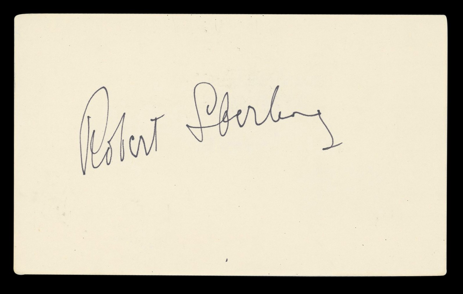 Robert Sterling Roughshod Authentic Signed 3×5 Index Card BAS #BL96891