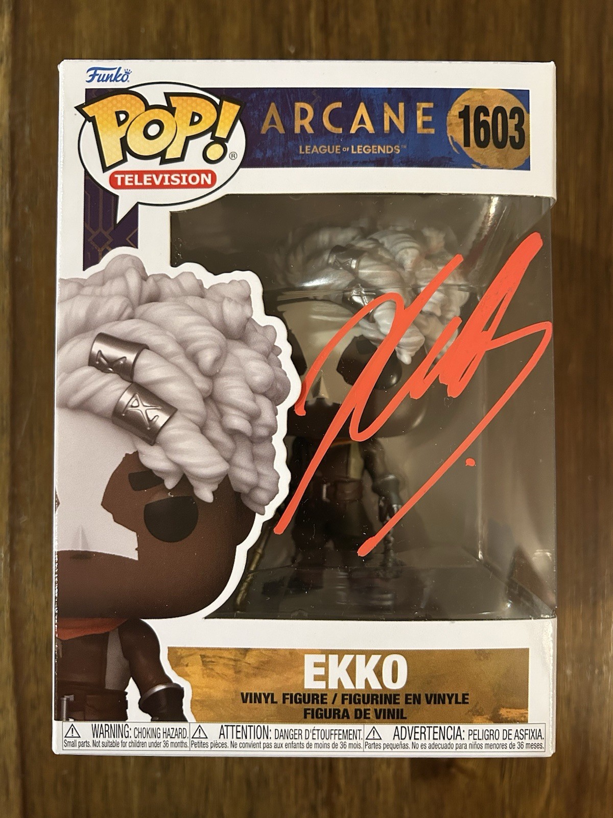 Reed Shannon ‘Arcane’ Signed ‘Ekko’ Funko Pop #1603 Beckett Certified
