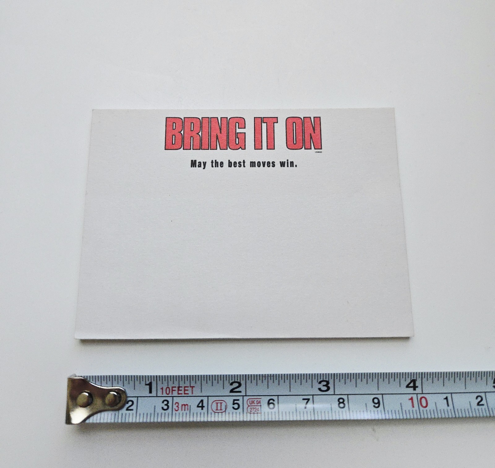 VINTAGE 2000 BRING IT ON MOVIE PROMO POST IT NOTEPAD CHEERLEADER GABRIELLE UNION