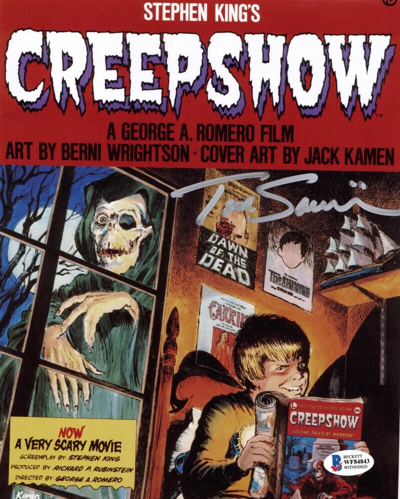 TOM SAVINI CREEPSHOW 2 8X10 PHOTO THE CREEP HORROR AUTOGRAPH AUTOGRAPHED BAS 843