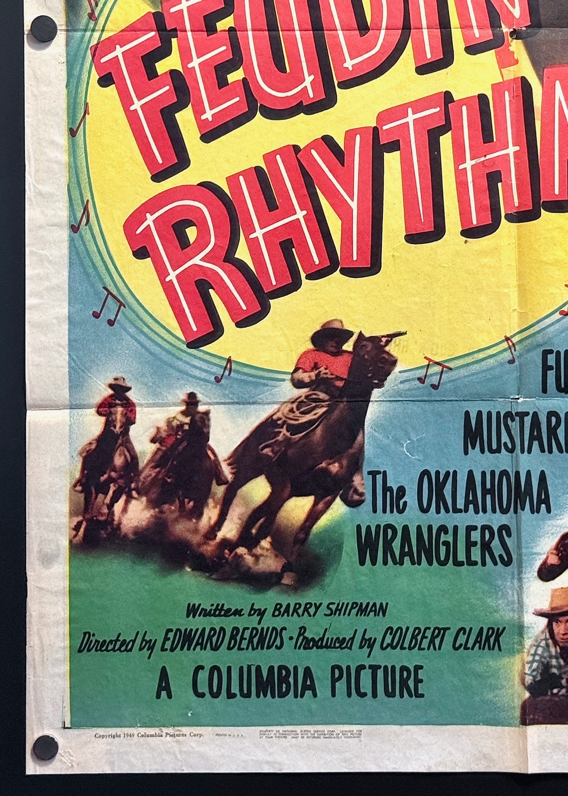 Feudin’ Rhythm (1949) Original One Sheet Movie Poster – Fine **Western**