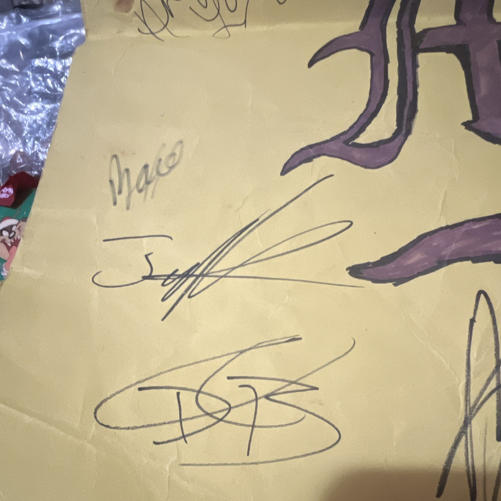 Signed Original Motor City MachineGuns TNA Multiple Signatures *READ DISC*