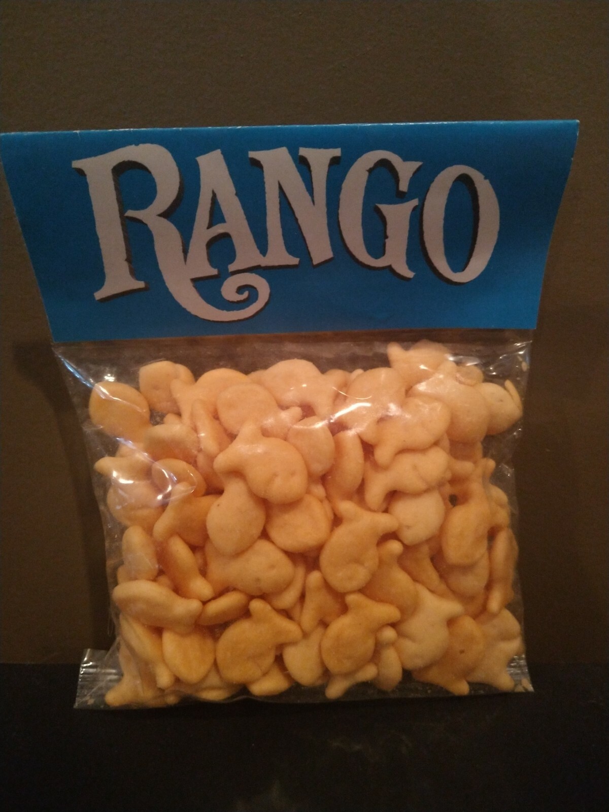 RANGO Goldfish Crackers Bag Johnny Depp Promotional Item 2011 Original Vintage