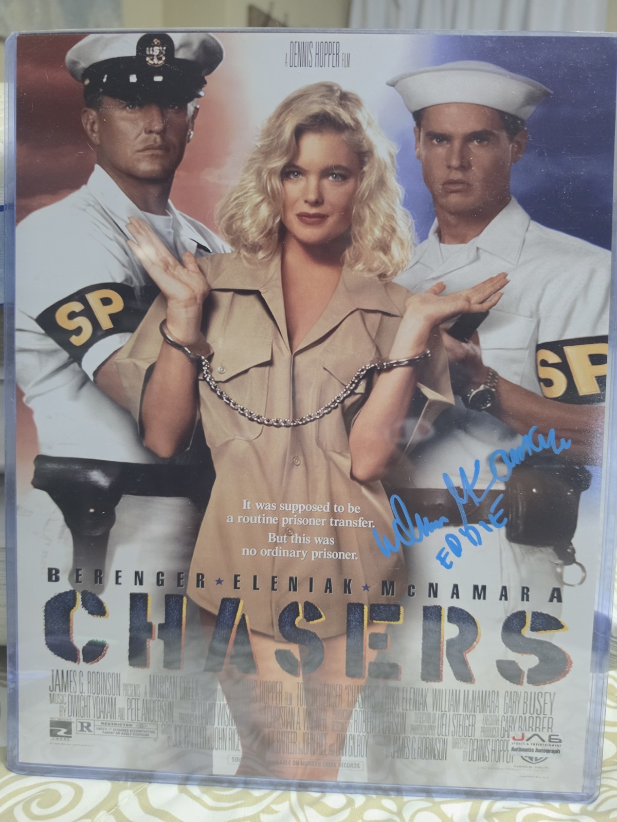 William McNamara autographed inscribed 11×14 photo JSA COA Chasers Eddie