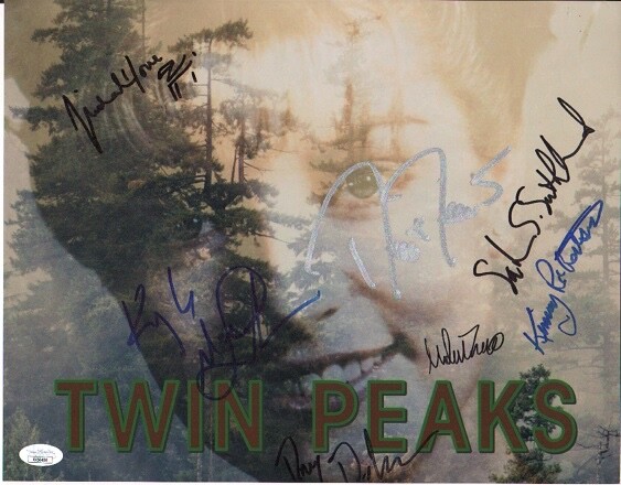 ~~ CAST OF “TWIN PEAKS” Authentic Hand-Signed x7- 11×14 photo ~~JSA COA