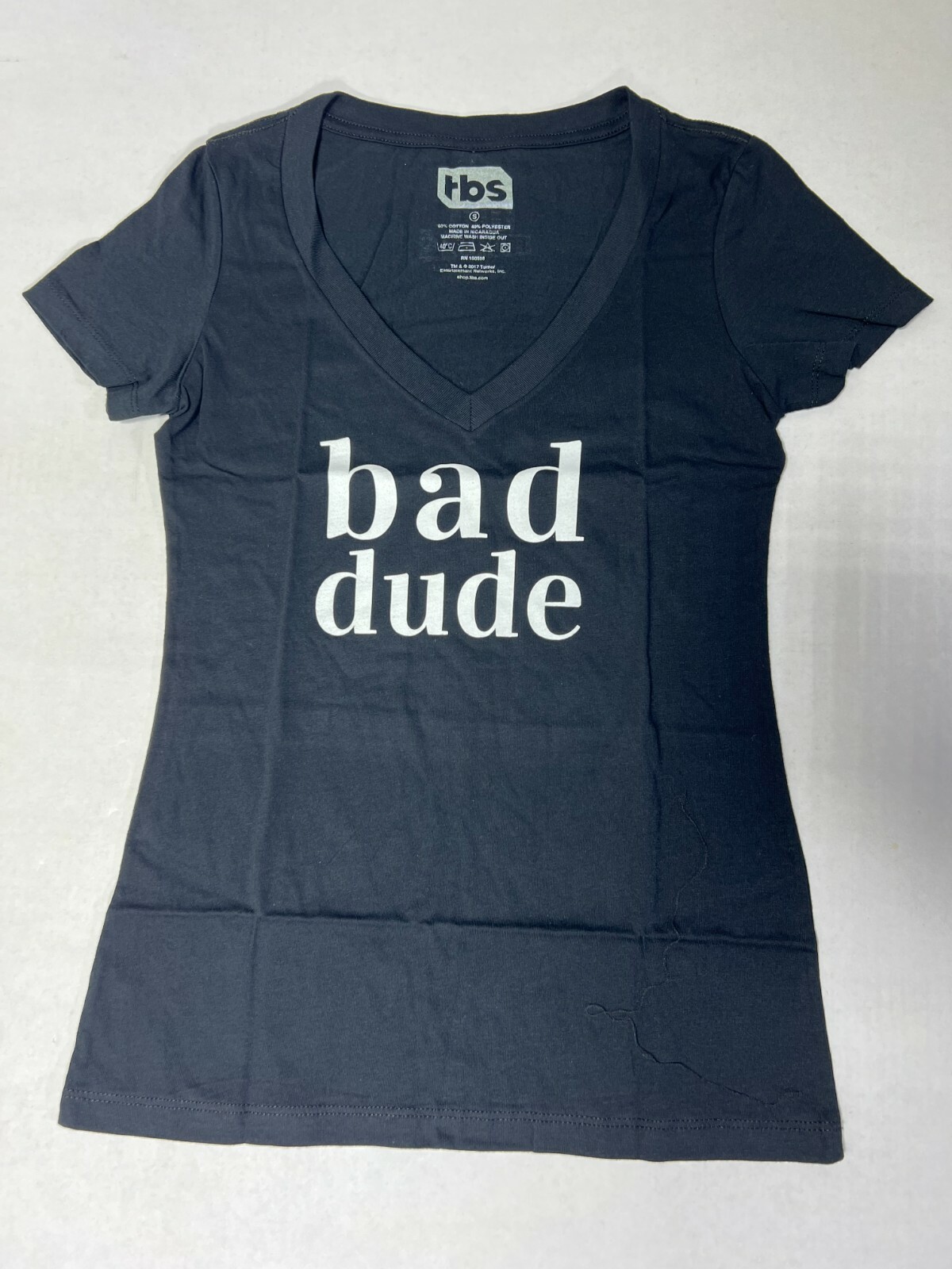 FULL FRONTAL with SAMANTHA BEE “” BAD DUDE V-NECK “” TEE T-Shirt NEW!!!