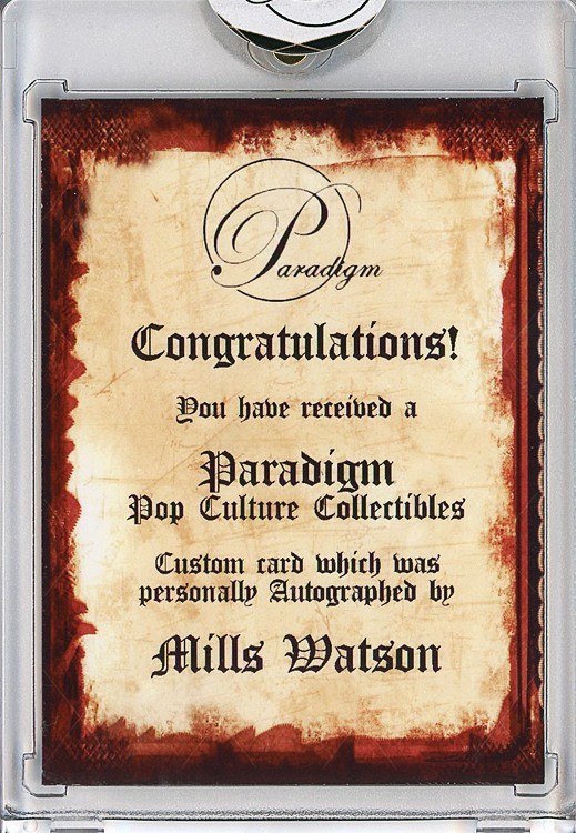 -CUJO- MILLS WATSON Signed/Autograph/Auto STEPHEN KING Horror Movie Card