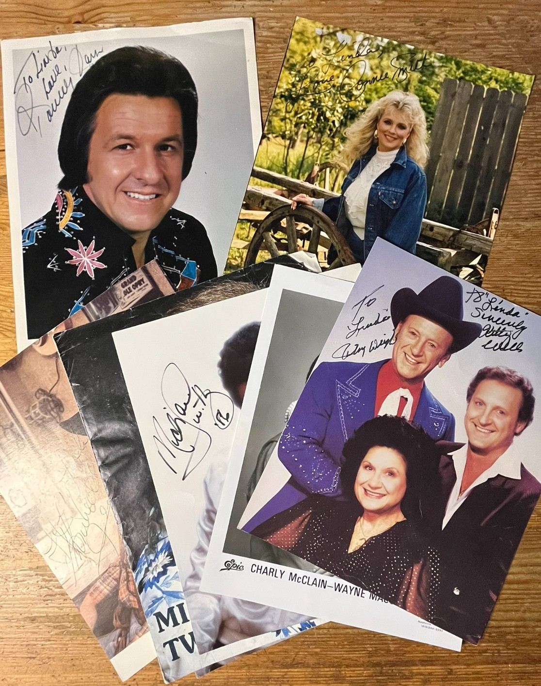 Country Music Autograph Lot 8×10 Photo Tommy Cash Michael Twitty Kitty Wells