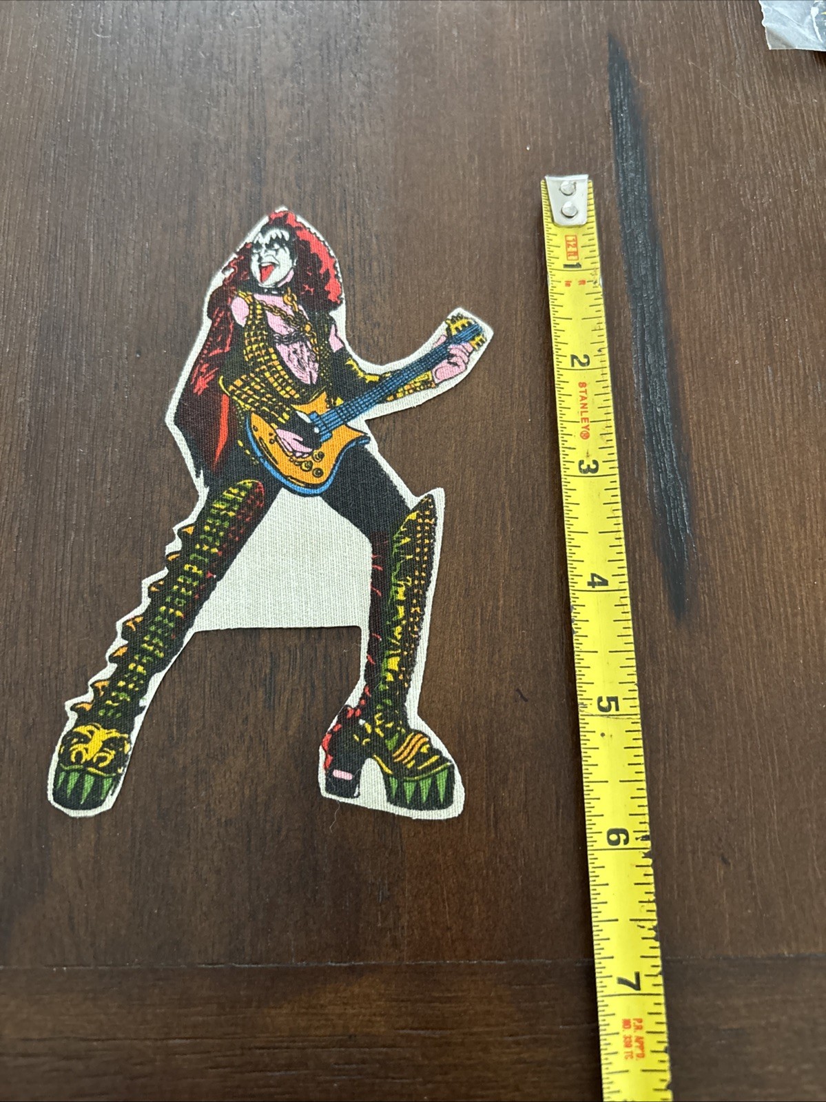 Kiss Gene Simmons Vintage Original Mexico Patch 5 1/2 X 3 1/2 Mexican
