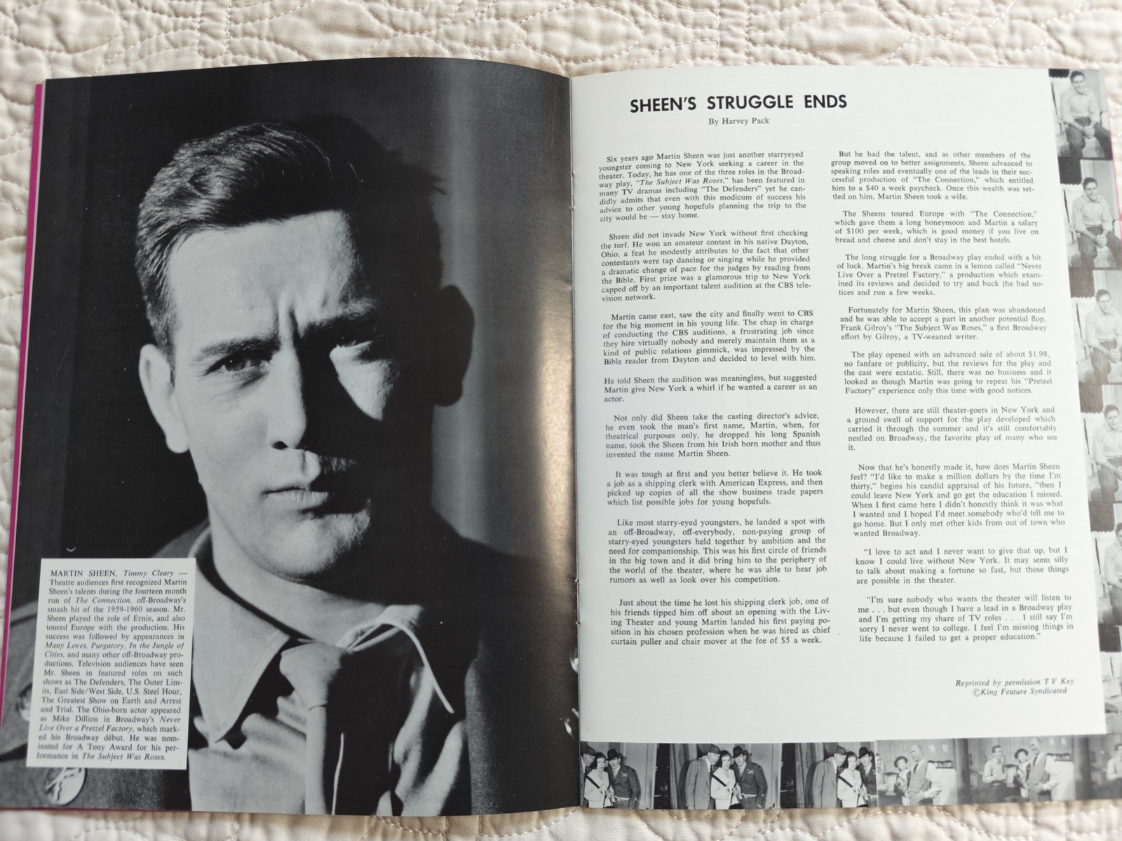 “The Subject was Roses” Program + 1965 Omaha Music Hall Playbill Martin Sheen