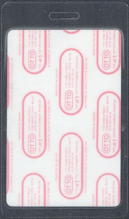 The Outfield Backstage Pass – 1985 Laminated Pass – Play Deep Tour