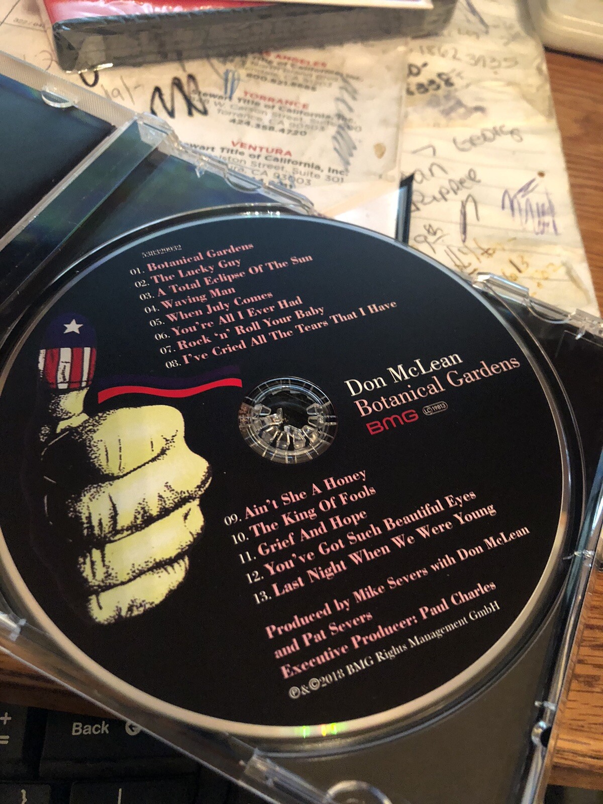 DON McLEAN AUTOGRAPHED “BOTANICAL GARDENS” SIGNED CD Brand New & Tanya Tucker