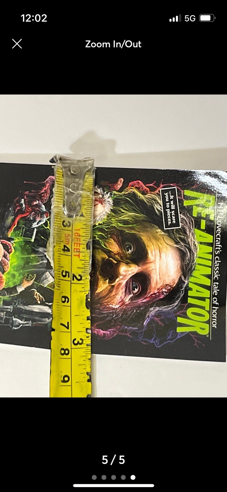 RE-ANIMATOR Horror Movie Terror Threads promo sticker 3×4 Officially Licensed