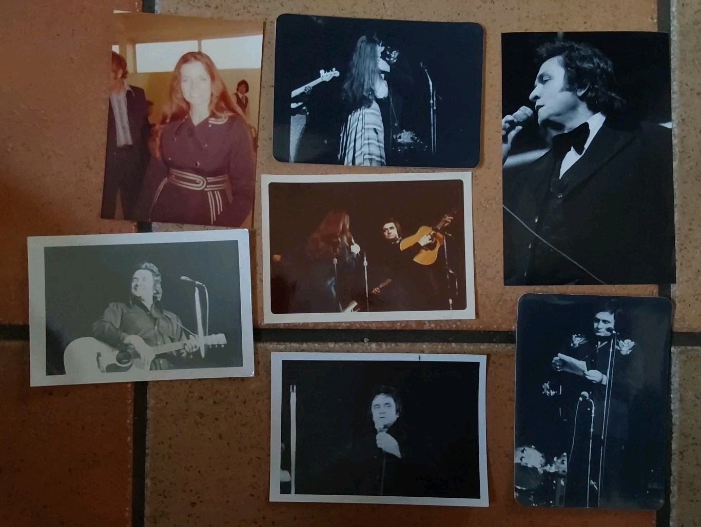 Lot 7 Original Johnny Cash June Carter Fan Snapshots Early 1970’s