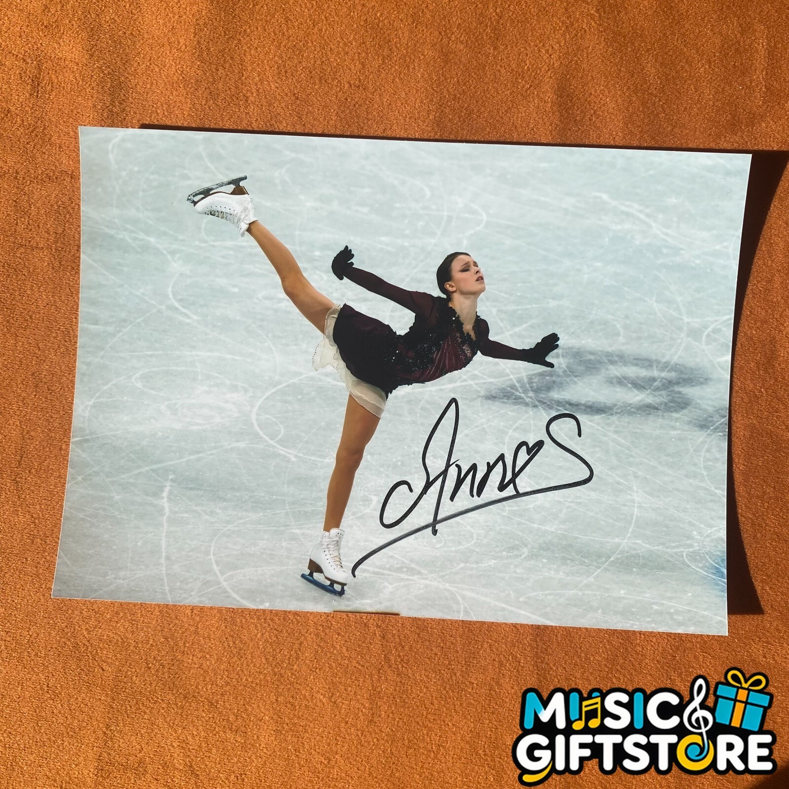 Anna Shcherbakova Ania Autographed Signed Photo Autographs figure skating 2024Y