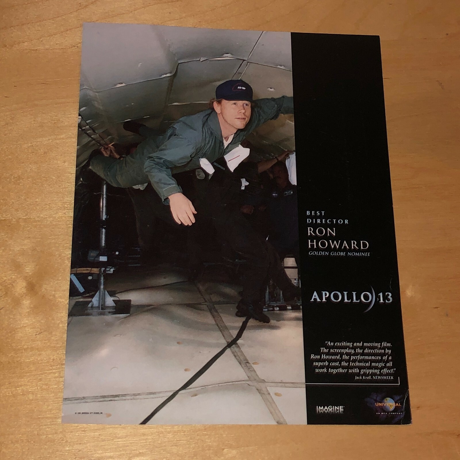 Apollo 13 Movie Poster For Your Consideration Oscar Film Promo Ron Howard