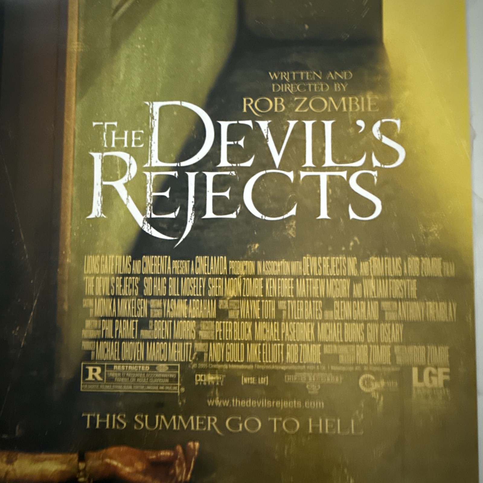 ROB ZOMBIE THE DEVIL’S REJECTS Authentic Movie Poster DS 27×40 Excellent!!