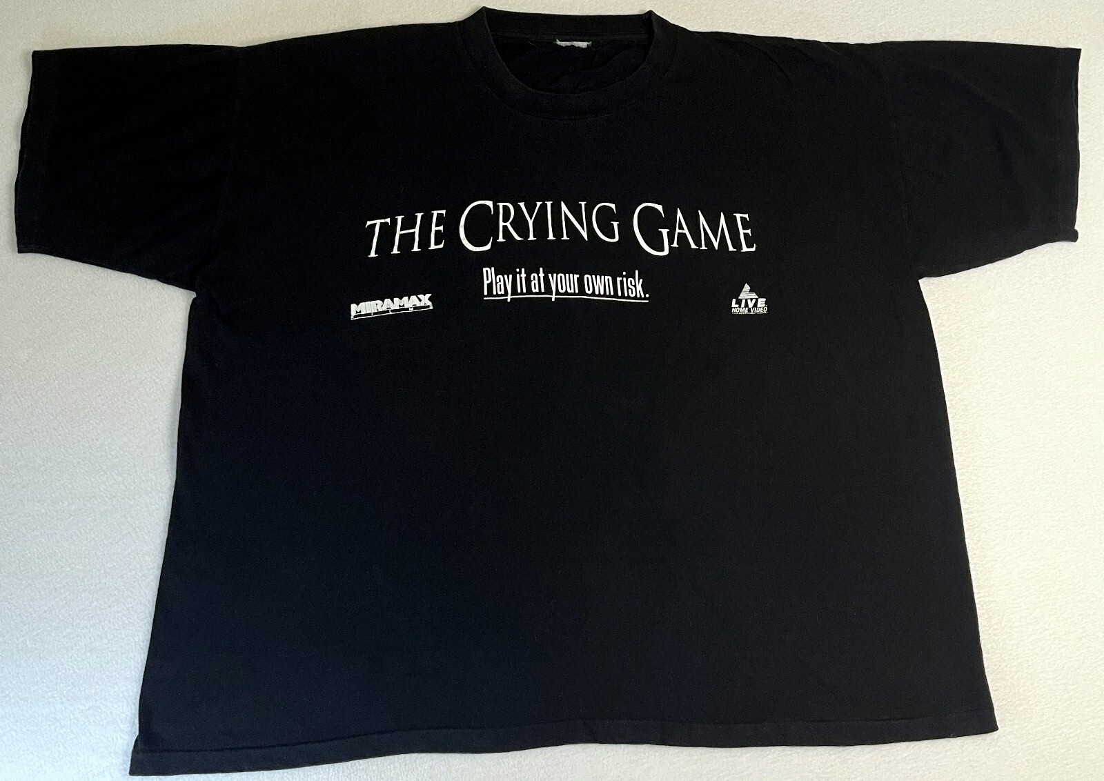 Vintage The Crying Game 1993 Play At Your Own Risk Promo T Shirt