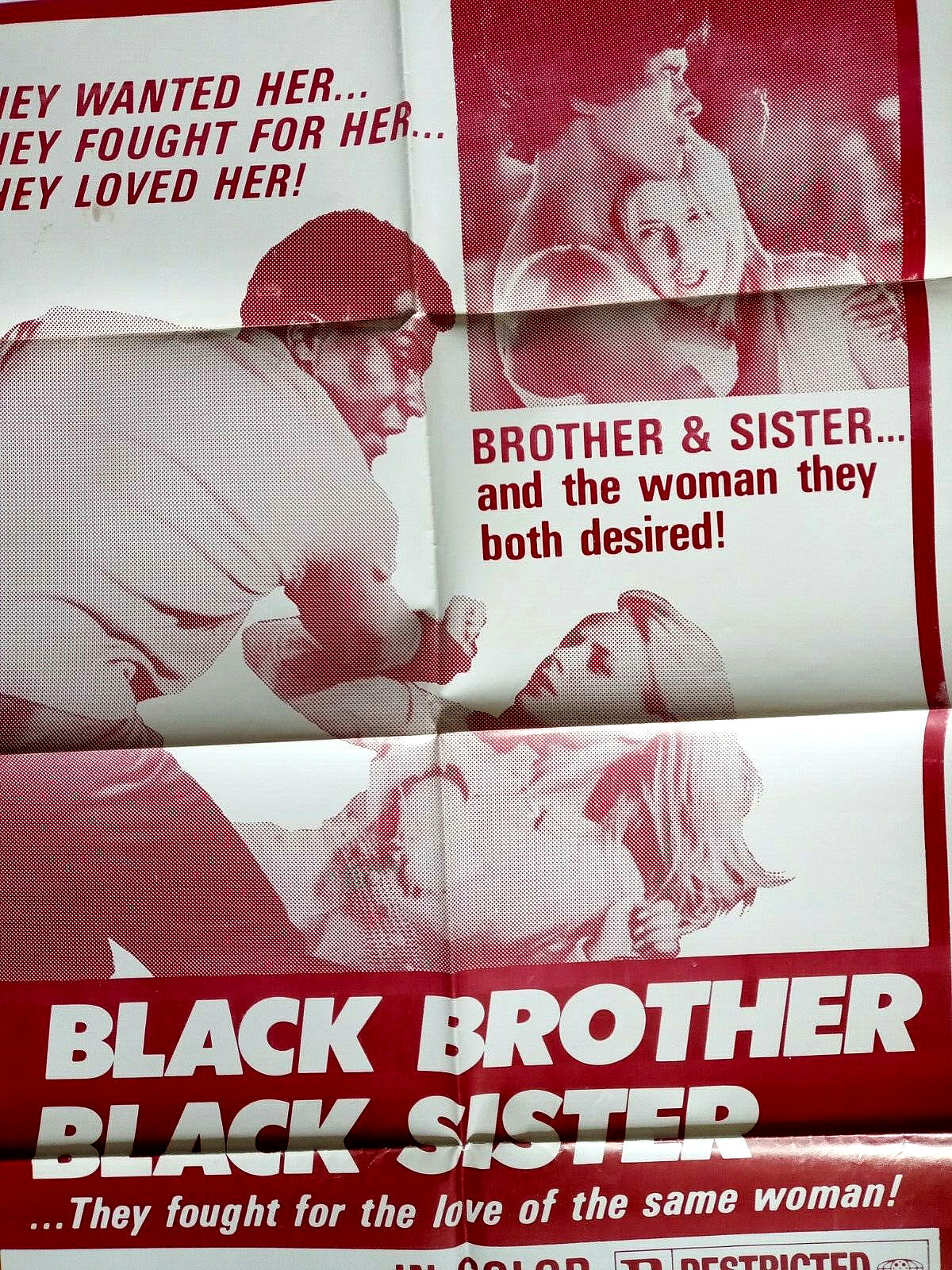 Black Brother, Black Sister Movie Poster BLAXPLOITATION Ellen Faison INGER SUNDH