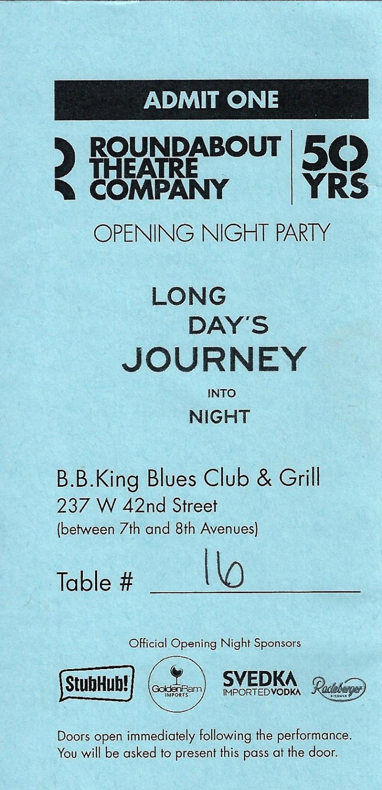 Jessica Lange “LONG DAY’S JOURNEY” John Gallagher, Jr. 2016 Opening Night Party