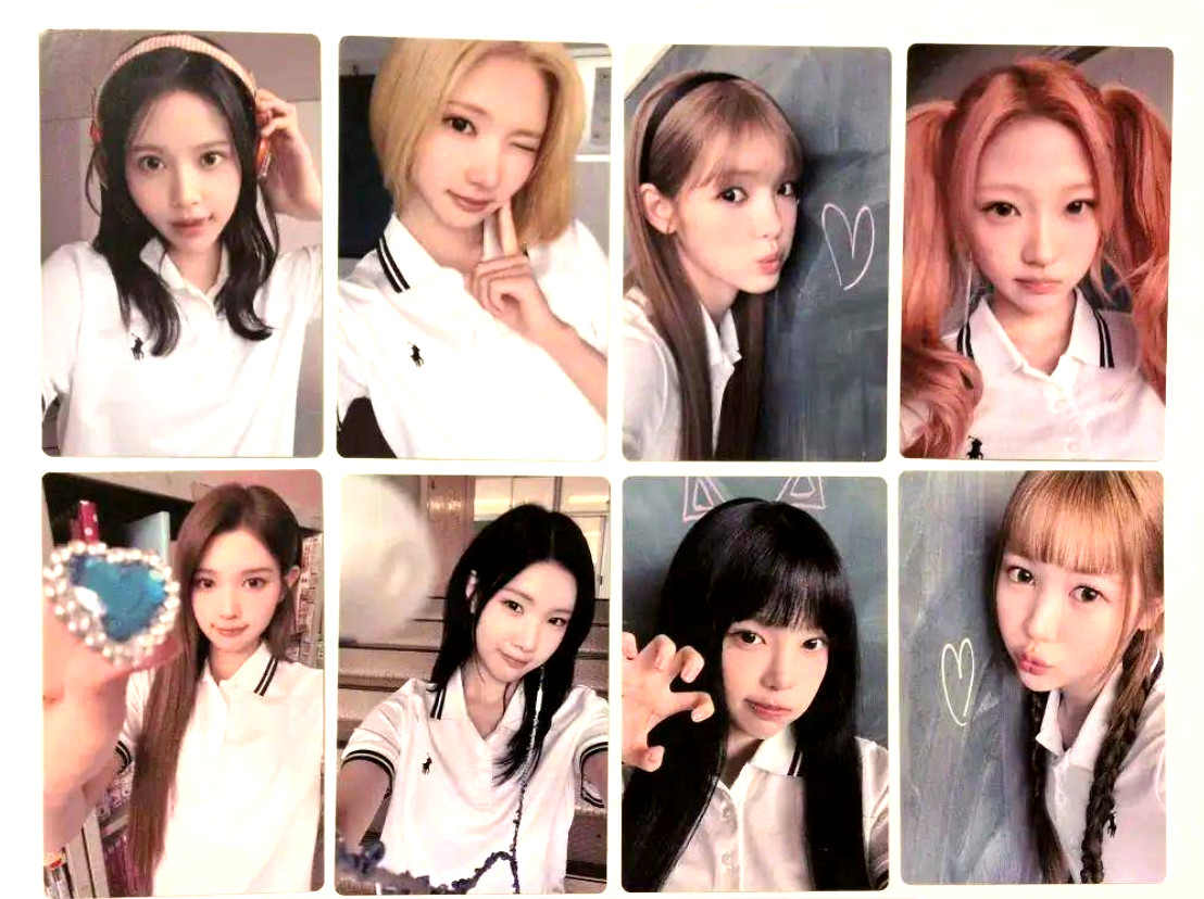 Hearts2Hearts H2H CONIC HEART Japan Regular Edition Photocard PC Full Set of 8
