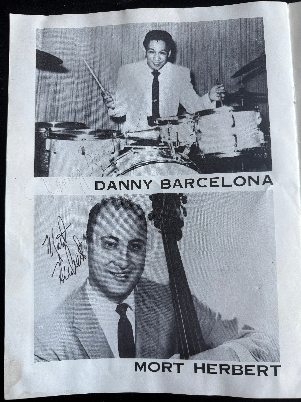 Louis Armstrong signed Concert Program JSA LOA Rare Jazz Auto Z2373