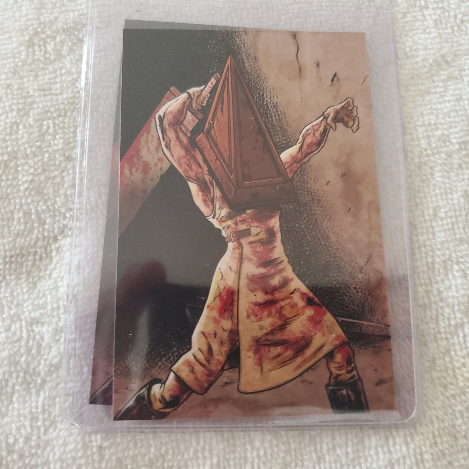 Bam Box Horror SILENT HILL PYRAMID HEAD Fan Art Card Artist George Vega