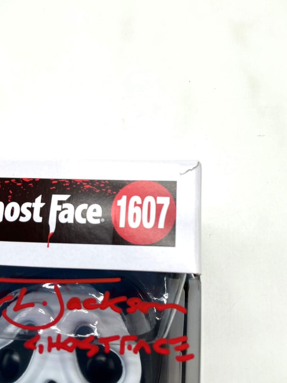 Funko Pop GHOSTFACE 1607 Signed By ROGER L. JACKSON JAS Certified