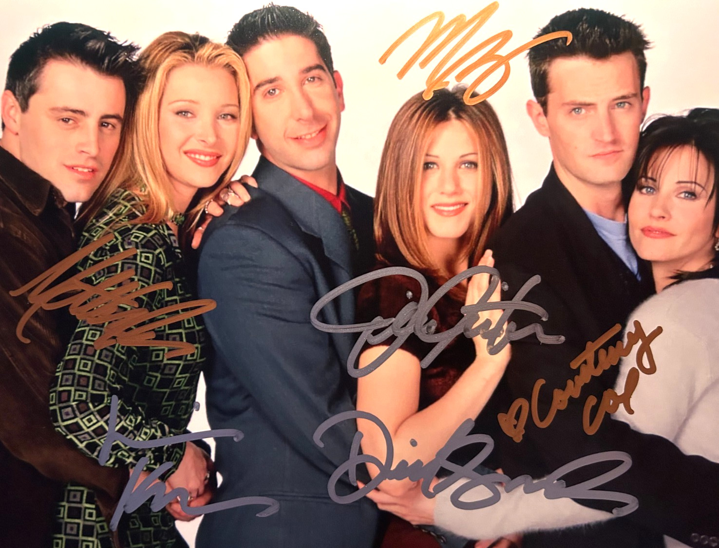 FRIENDS Cast Signed (x6) Autographs 8×10″ Authentic Original Signatures + COA