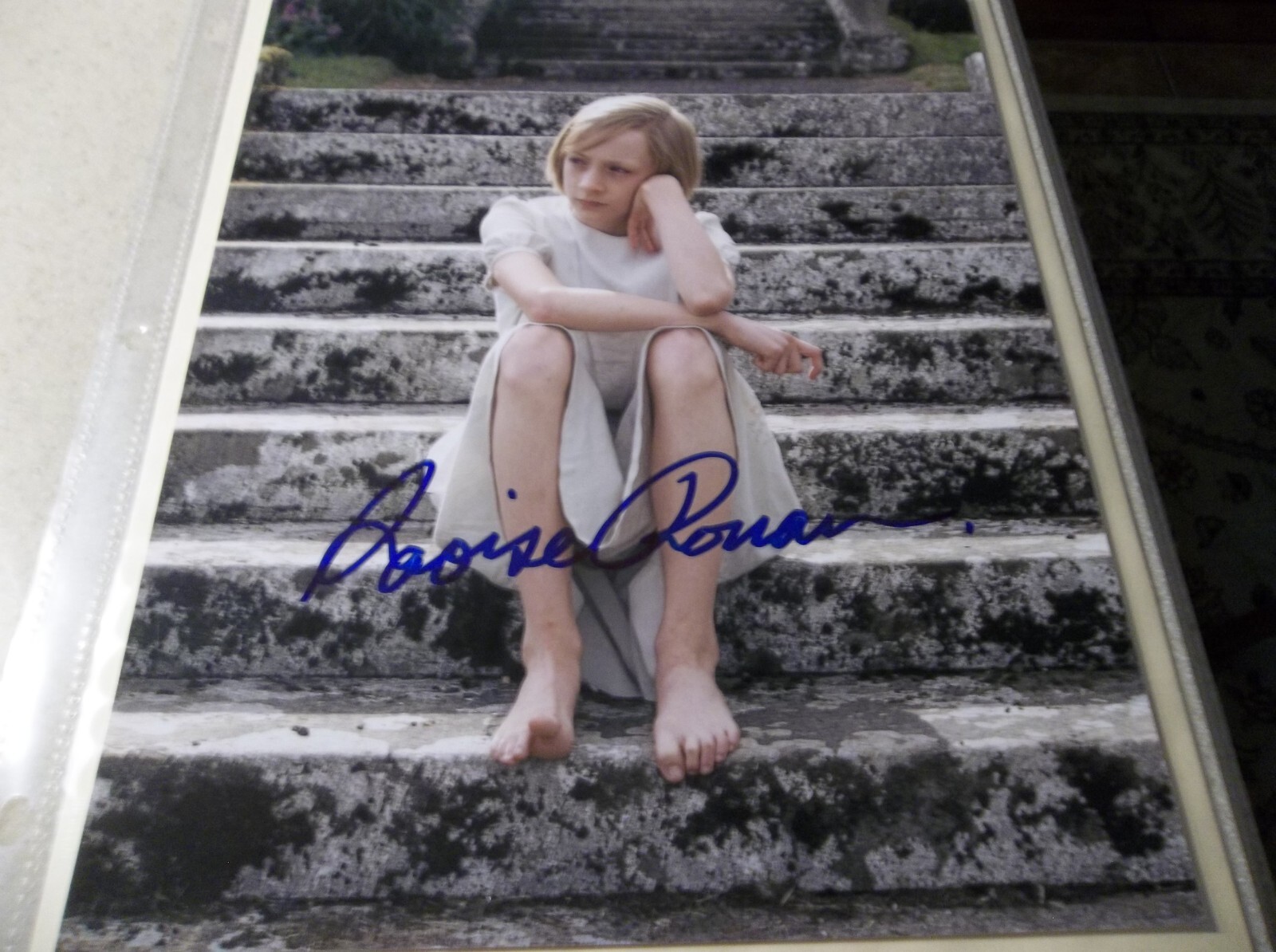 Saoirse Ronan – Oscar nominated 4 times – signed 8×10 color photo with 2008 COA