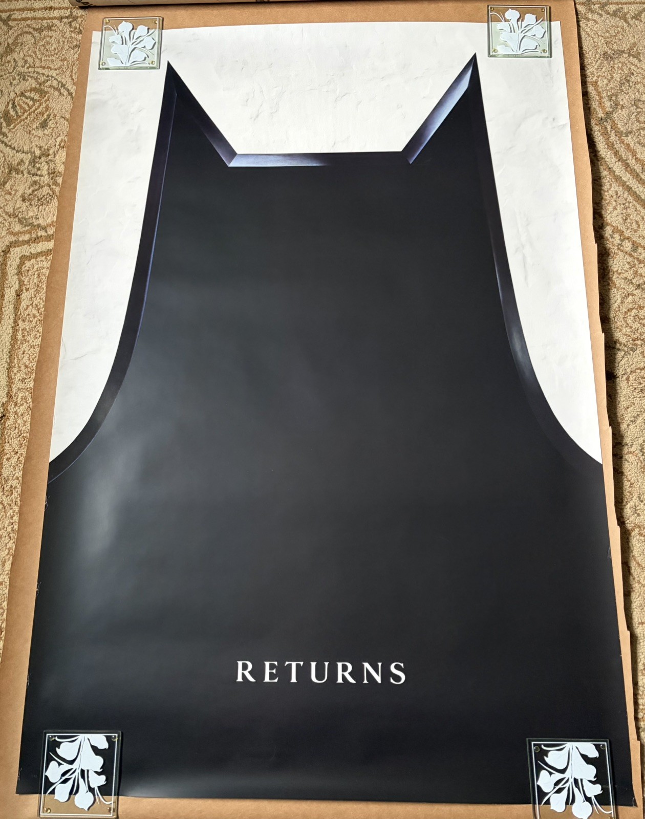 Batman Returns Rare Minimalist Teaser 1991 Original 27×40 One Sheet VF/NM