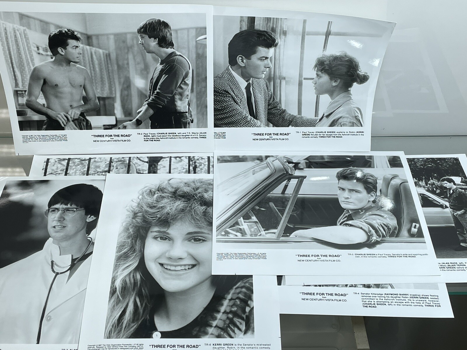 Rare “3 For The Road” 1987 MOVIE Film PHOTOS New Century Romantic Comedy – SHEEN