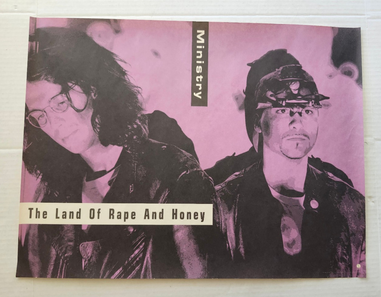 MINISTRY The Land Of Rape And Honey Poster Promo 1988 23.5″ x 18″ SIRE Records